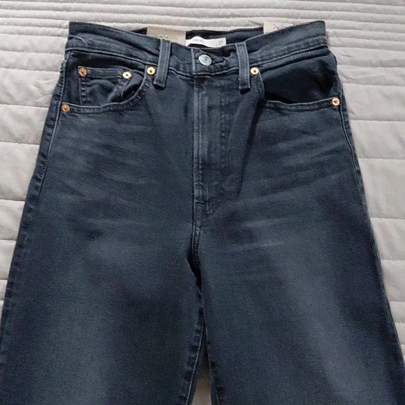 Levi's Ribcage Bell Cut And Dry No Dest Sz 27 Nwt - Picture 5 of 14